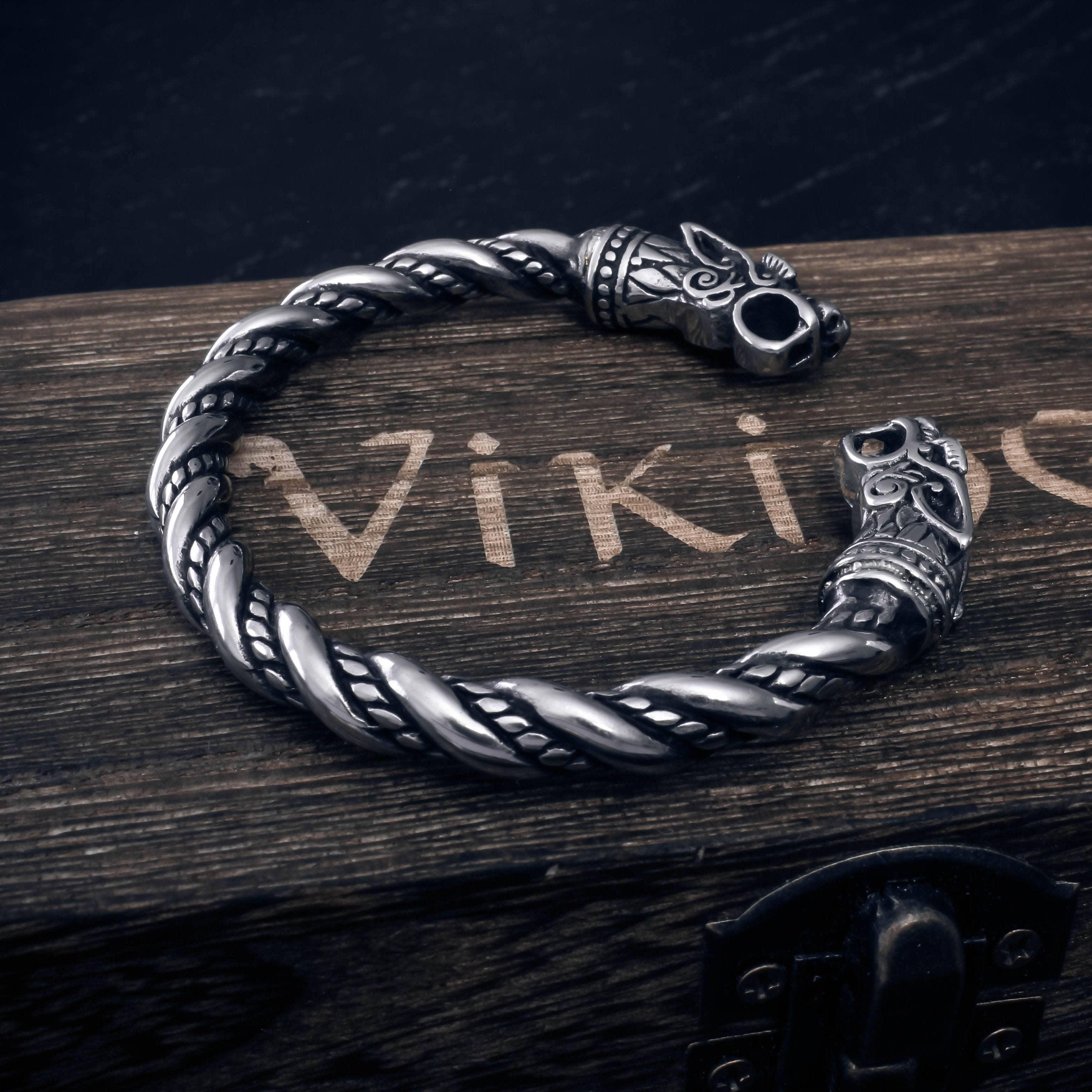 Buy Solid Bronze Ram's Head Torc Bracelet Aries Symbol Viking/norse /greek/celtic/bangle Online in India - Etsy